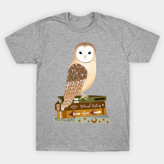 Reading Owl T-Shirt by annyamarttinen